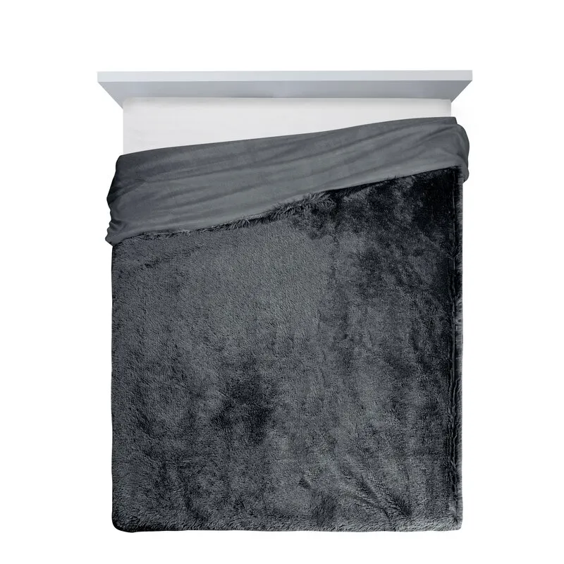 Koc futerkowy D91 TIFANY 1 200 X 220 cm Beżowy — zdjęcie 5