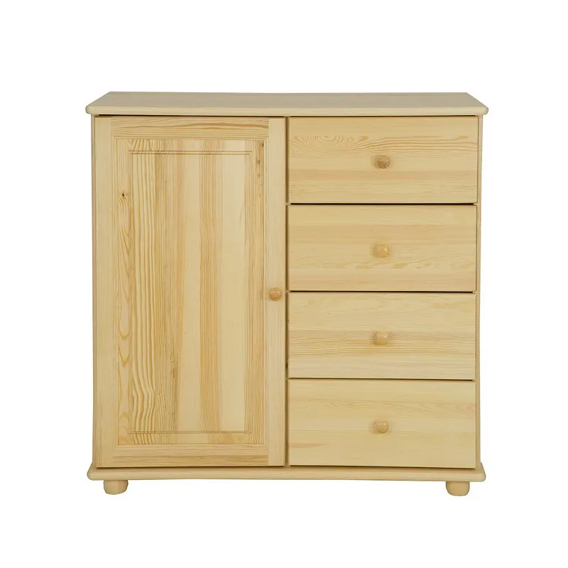KD100 komoda S100 W100 G47 sosna naturalny DREWMAX - 45772