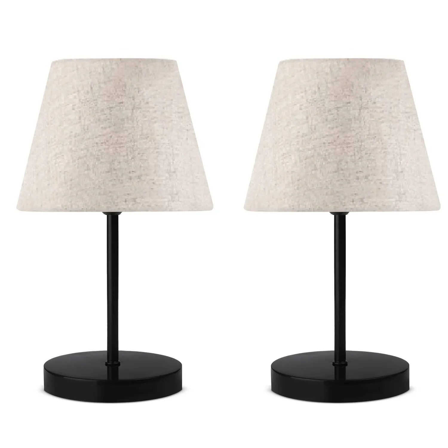 Lampy stołowe AYD 2570 zestaw 2 sztuk kremowy czarny