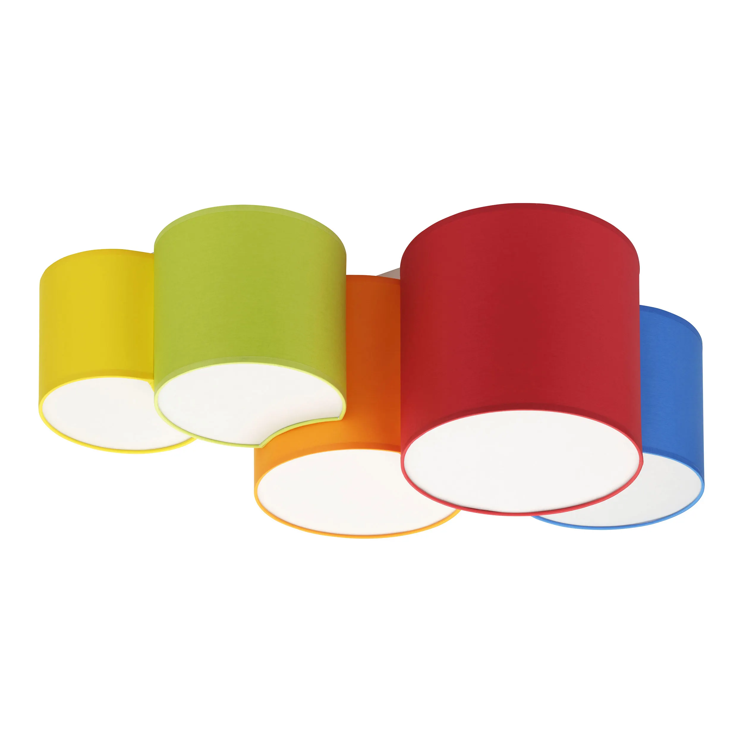 Lampa sufitowa MONA KIDS wielokolorowa żółta zielona pomarańczowa czerwona niebieska 83x48x29cm