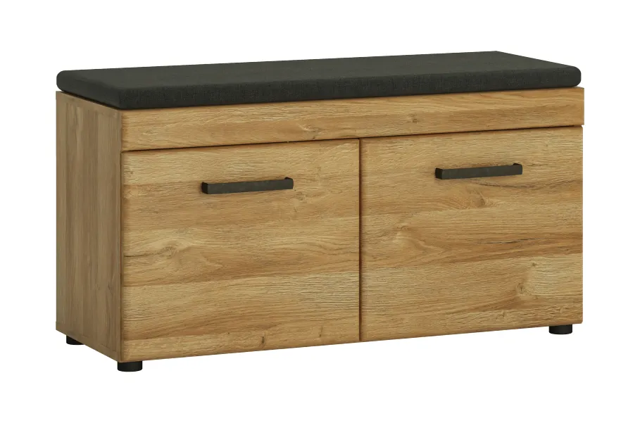 Szafka na buty 2-drzwiowa z siedziskiem CORTINA CNAG05 Dąb Grandson