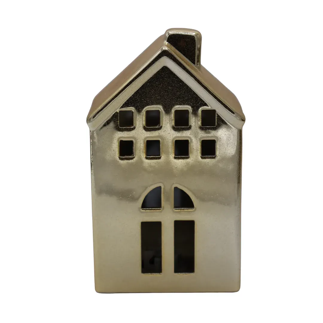 DOMEK ceramiczny SUGAR duży LED złoty