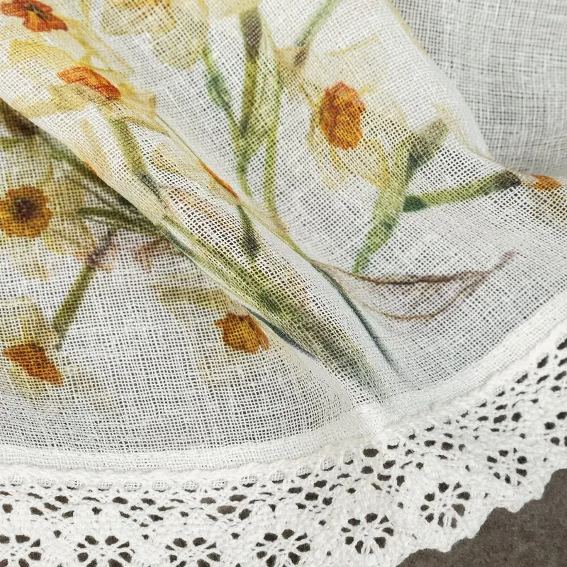 FIRANA GOTOWA FLORA 150X30 CM BIAŁY — zdjęcie 8