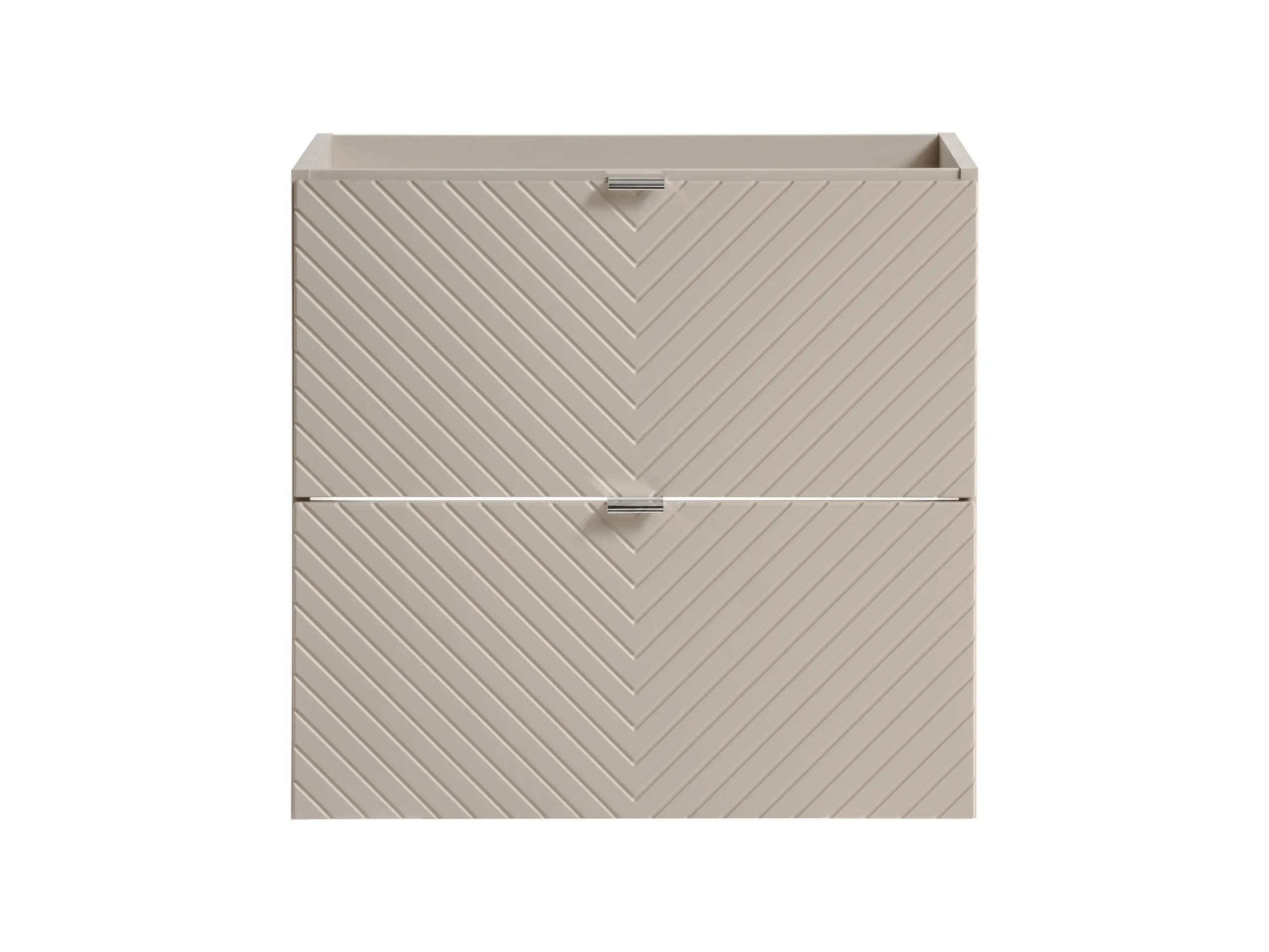 Zestaw meblowy SET-VIC Oak 120cm ( 2 szafki + blat + 2 umywalki nablatowe Lola ) kaszmirowy, efekt drewna - SET-VIC_B_OAK_120CM_D/S_UN_LOLA_GW