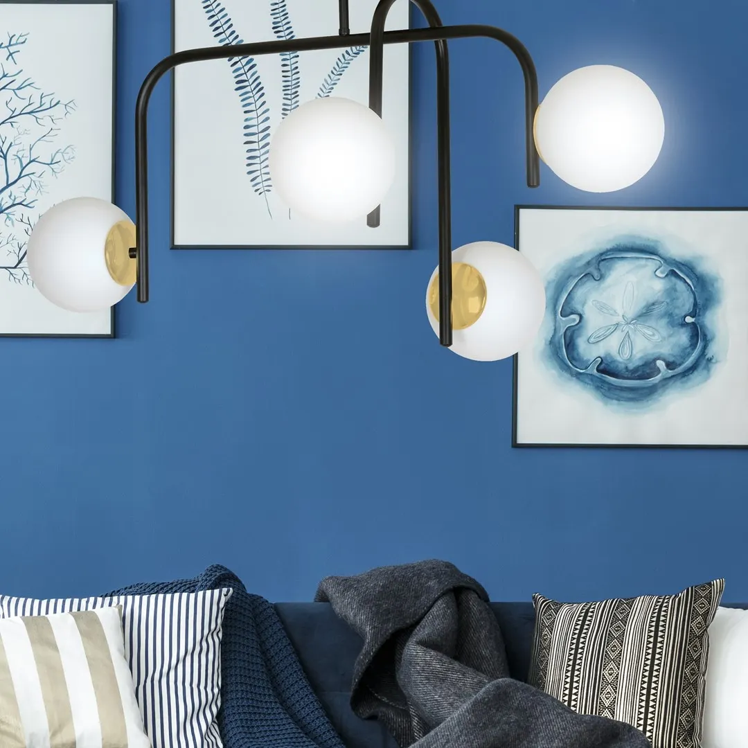 Lampa sufitowa RAGNAR Czarny/Złoty 1032/4B - 1032/4B