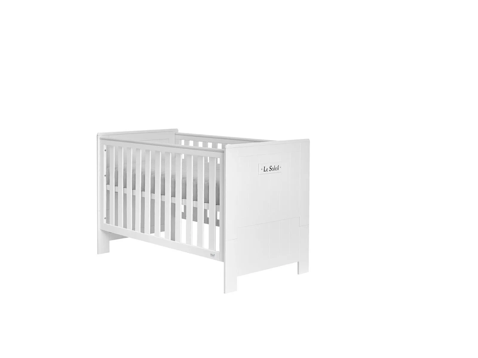 Łóżeczko dziecięce MARSYLIA 70x140 regulowana wysokość białe Łóżeczko dziecięce MARSYLIA 70x140 regulowana wysokość białe