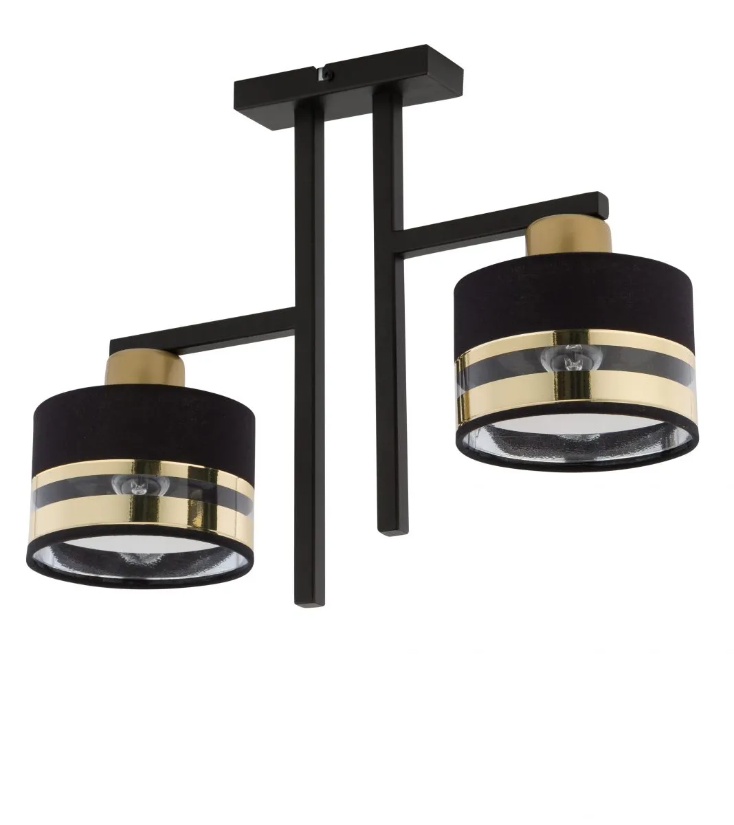 Lampa sufitowa/plafon PRO 2 czarno-złoty