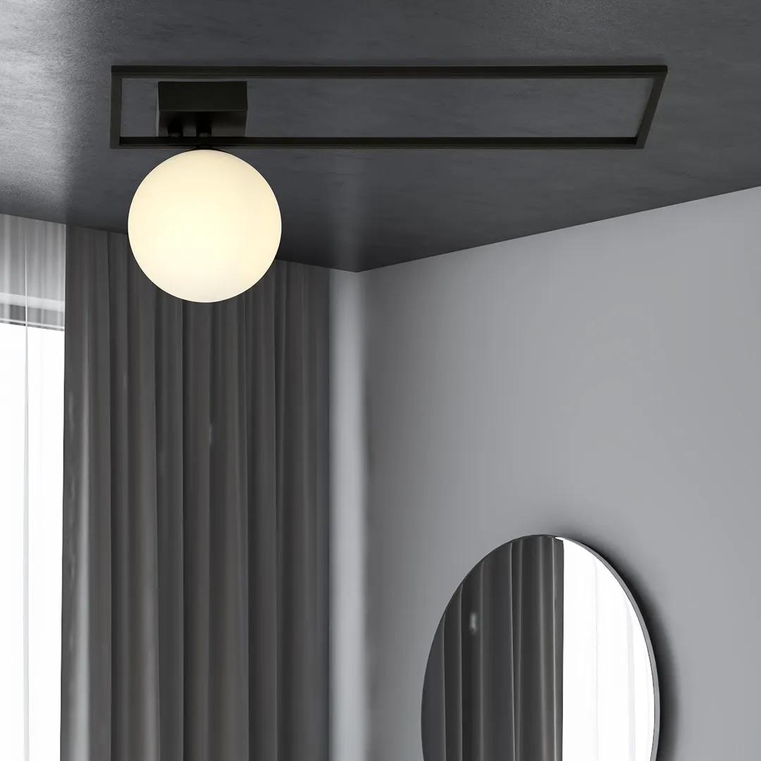 Lampa sufitowa IMAGO 1B czarny biały — zdjęcie 4