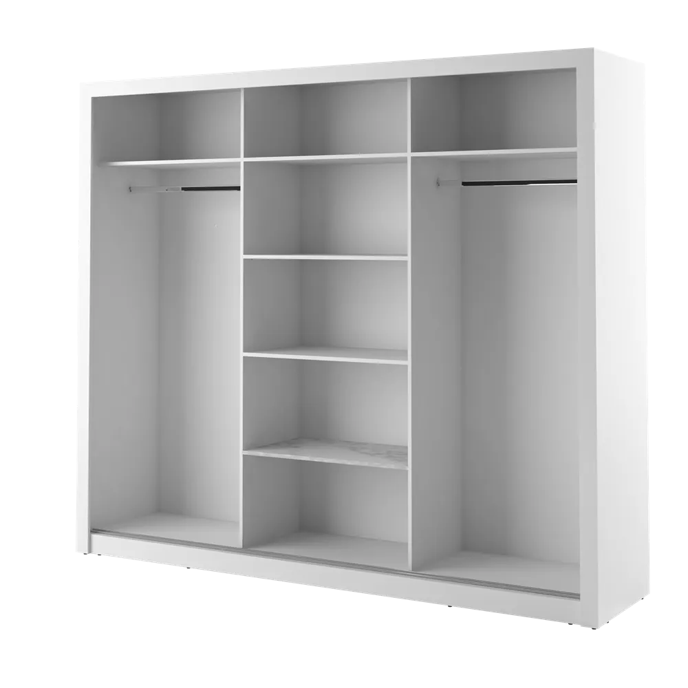 Szafa 3-drzwiowa ARTI AR-02 250cm biała - AR2BI