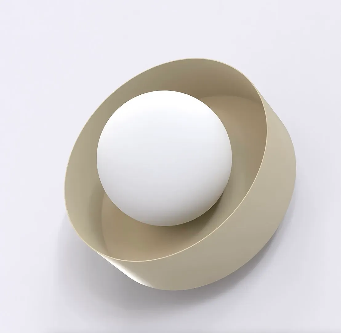 Kinkiet metalowy LULU K1 beżowy