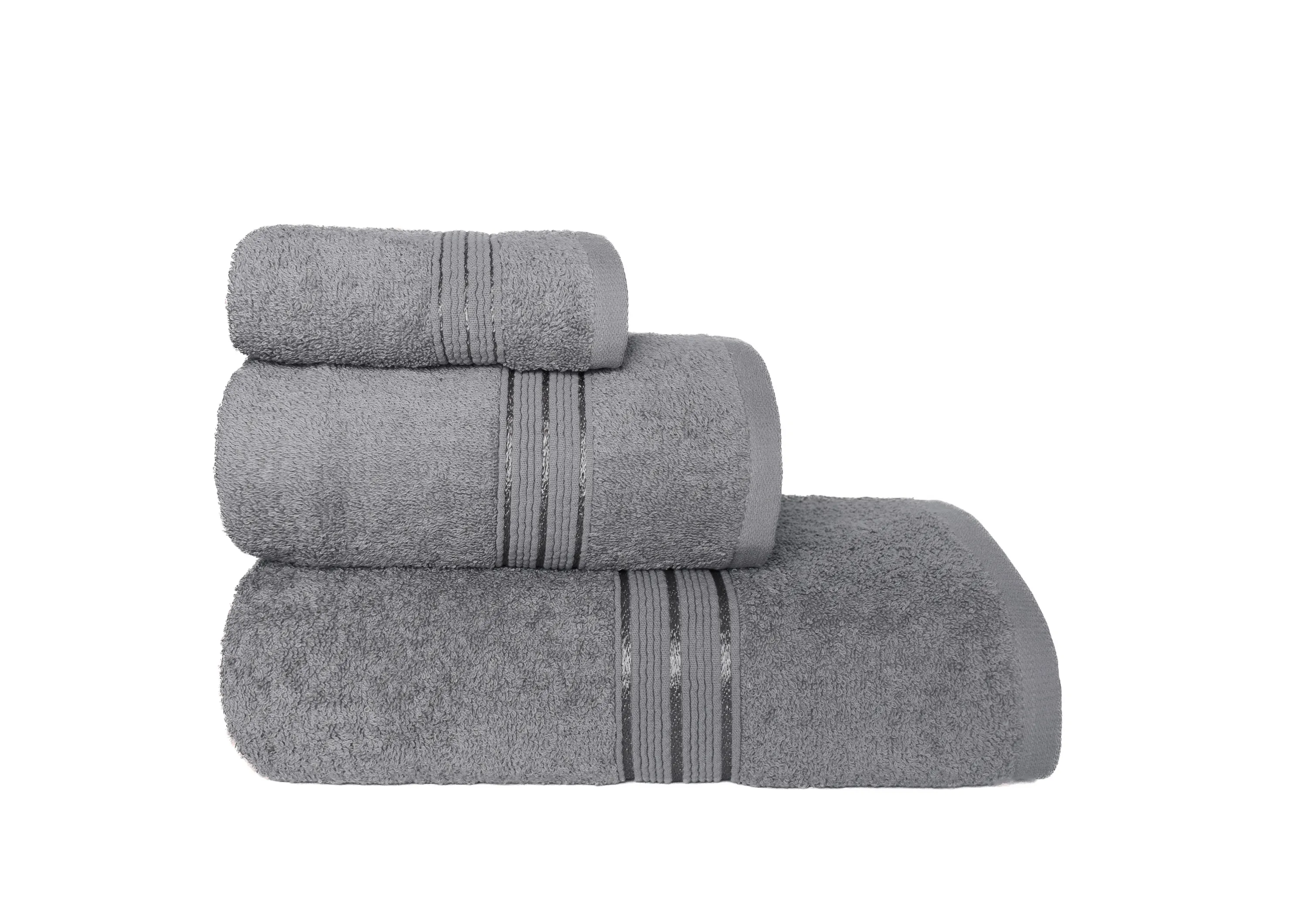 Ręcznik frotte RONDO 50x90 gramatura 500 szary - FARO_25929