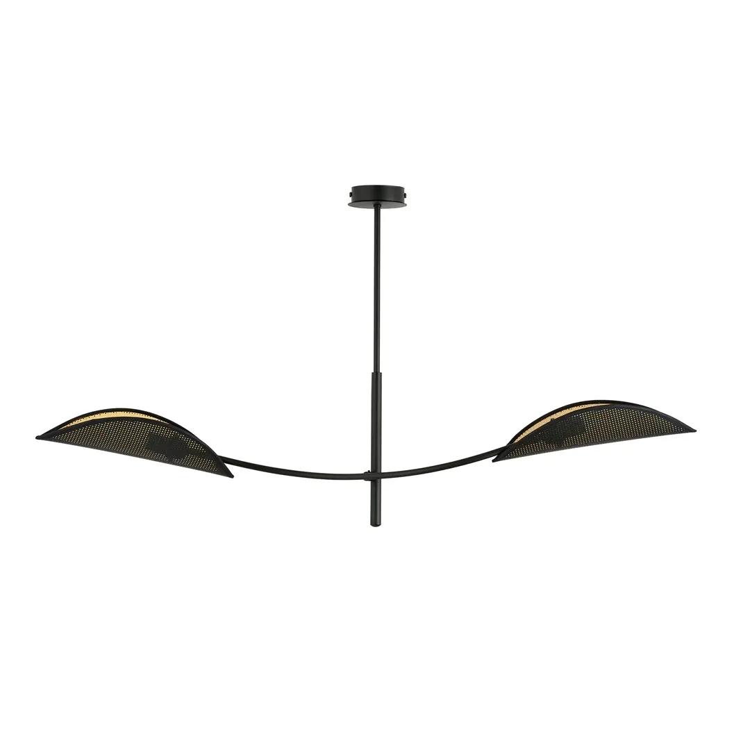 Lampa wisząca LOTUS 2 czarny złoty — zdjęcie 2