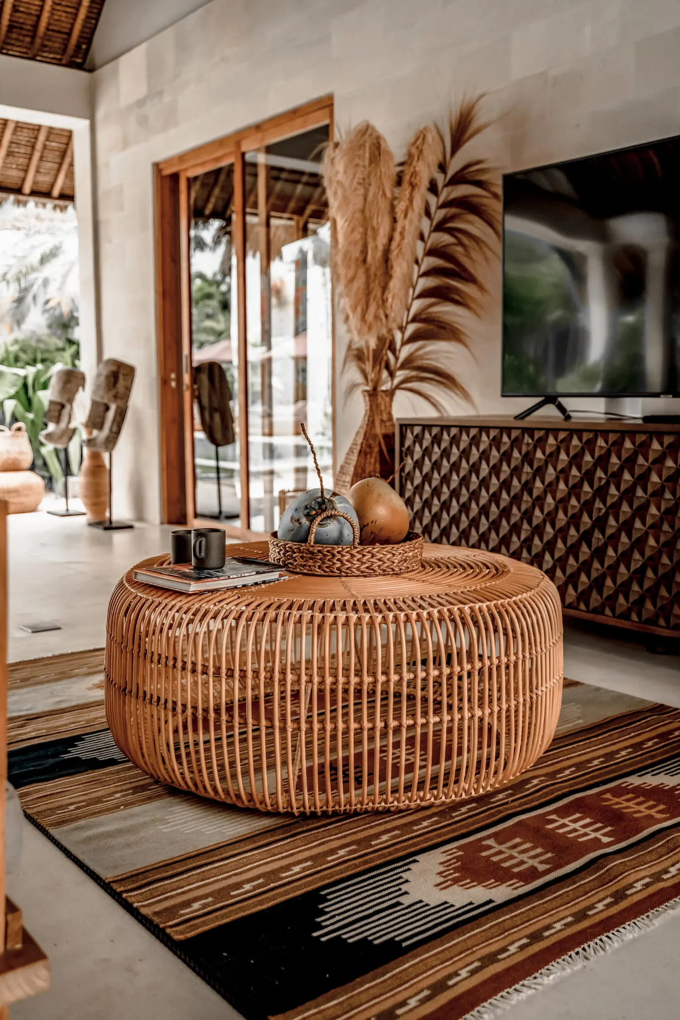 STOLIK RATTANOWY FITO M Naturalny - MMRT001M