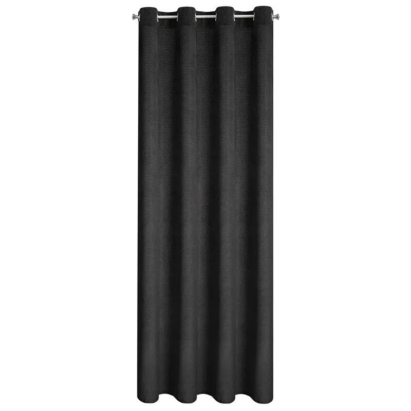 ZASŁONA GOTOWA ELIZA 140 X 250 CM CZARNY - EU_386206