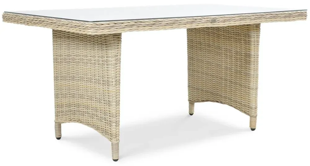 Narożnik ogrodowy modułowy MARYLAND DINING ze stołem technorattan beżowy - FG001679