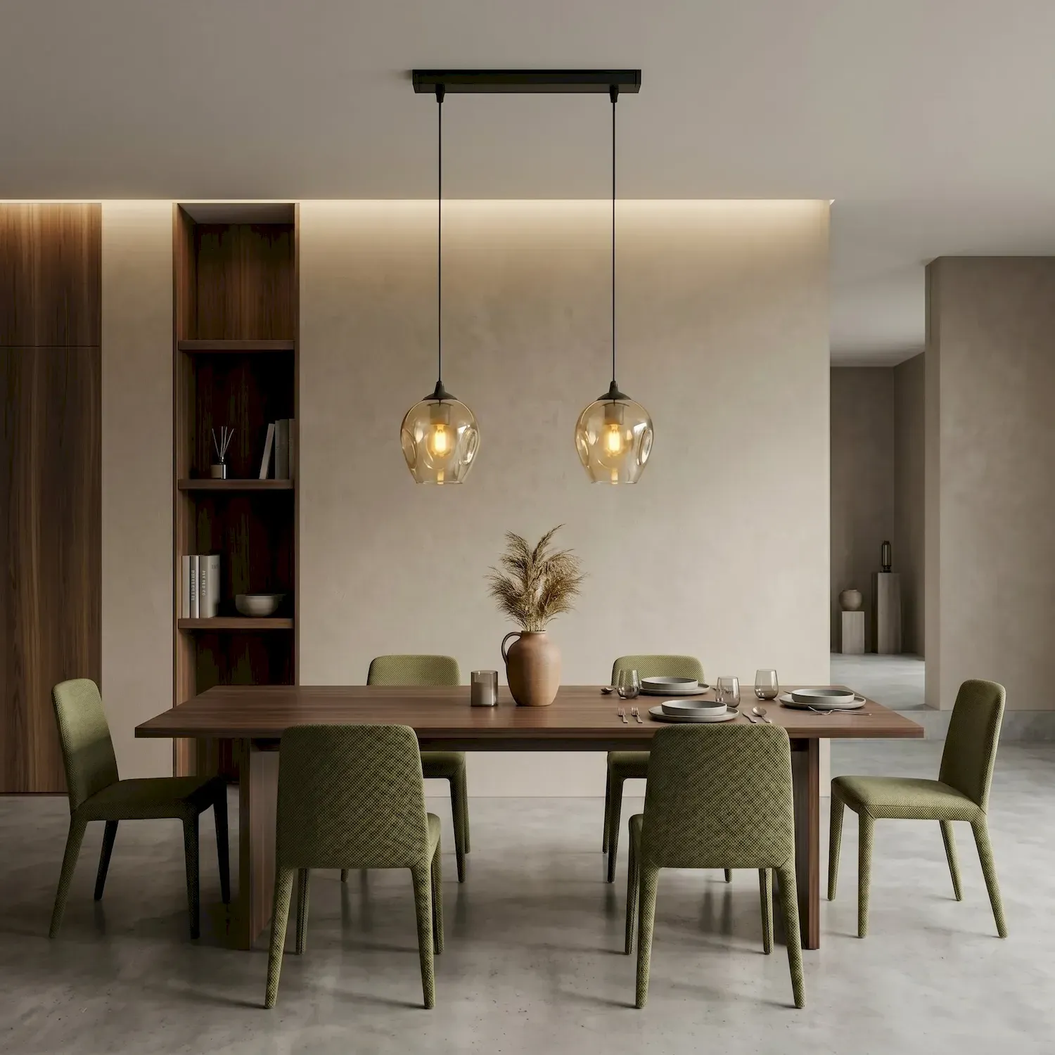 Lampa sufitowa ISTAR 2 czarny miodowy - 677/2