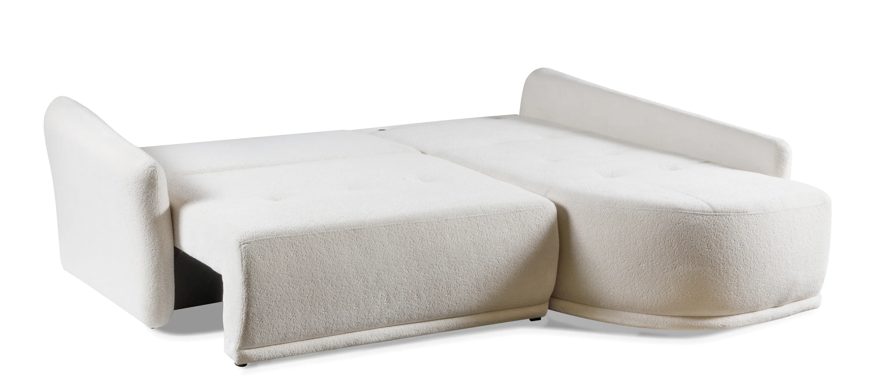 Narożnik rozkładany z pojemnikiem TRIX BELLINI 246 cm prawostronny beżowy - TRIX_BELLINI_22