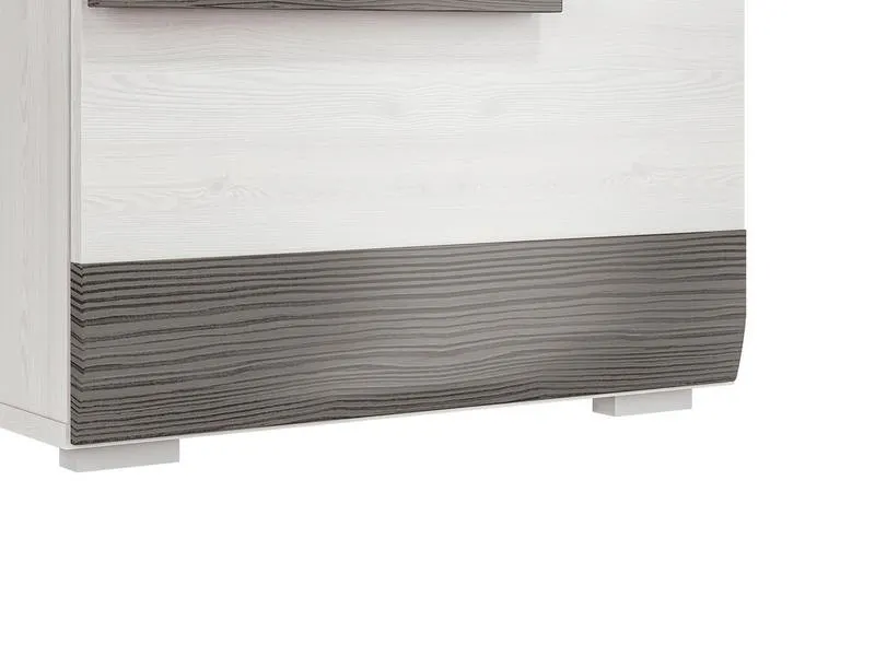 Szafka na buty z szufladą i 2 klapami BLANCO 20N sosna śnieżna - 1BLAN20N-001