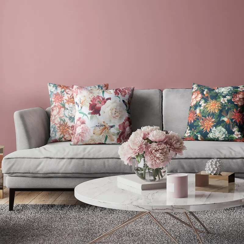 POSZEWKA FLORE 14 45X45 CM CZERWONY - EU_415502