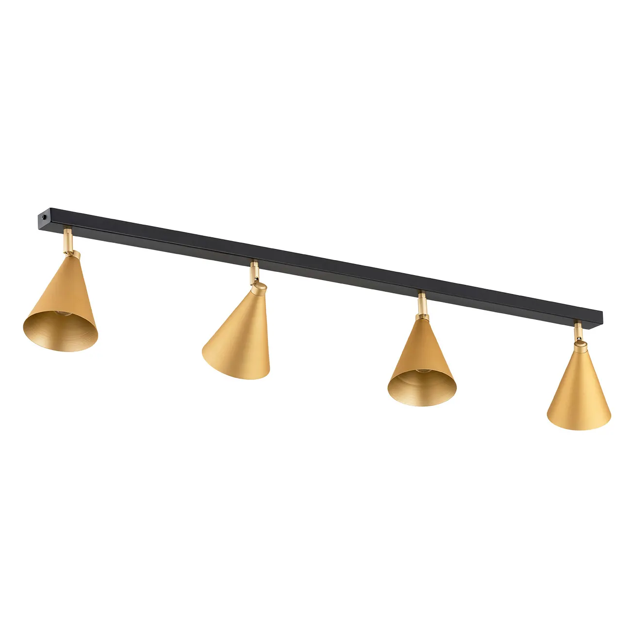 Plafon LUCINDA metalowy czarny złoty 130x21cm - 1807