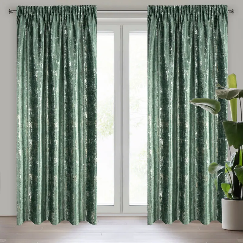 ZASŁONA GOTOWA VILMA NA TAŚMIE 140 X 270 CM CIEMNOZIELONY ZASŁONA GOTOWA VILMA NA TAŚMIE 140 X 270 CM CIEMNOZIELONY