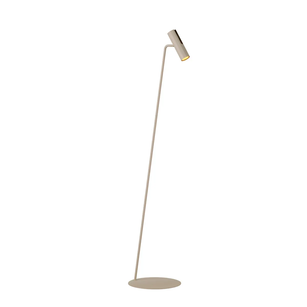 lampa podłogowa, stojąca lampa, lampka biurowa, minimalistyczny design, kolor beżowy