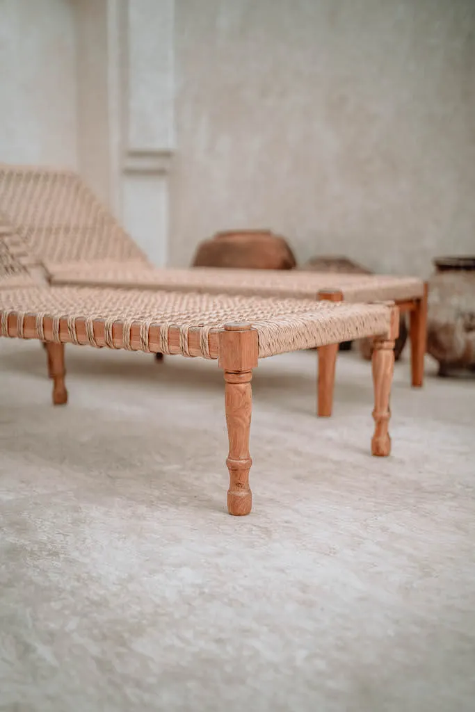 LEŻAK PAMELA DRZEWO TEKOWE - MMNL01P