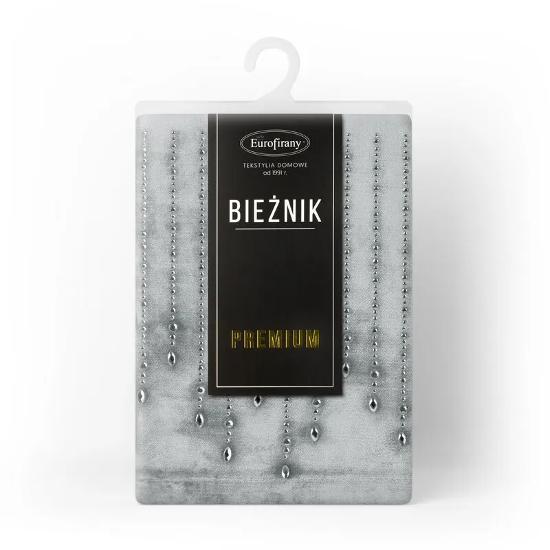 OBRUS ROYAL 3 35 X 140 CM SREBRNY - EU_390314