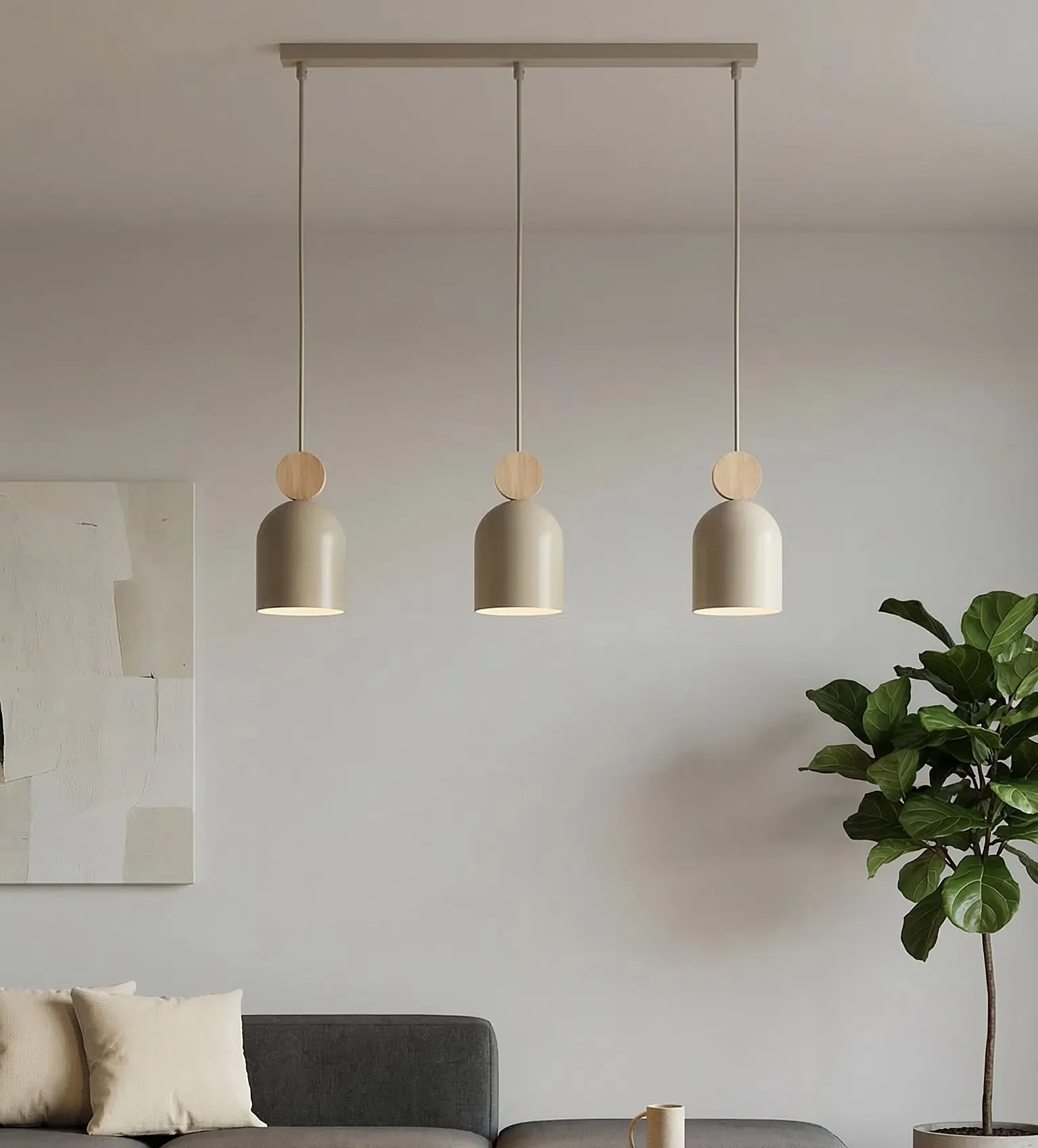 lampa wisząca, trzy punkty, kinkiet wiszący, oświetlenie, minimalistyczny