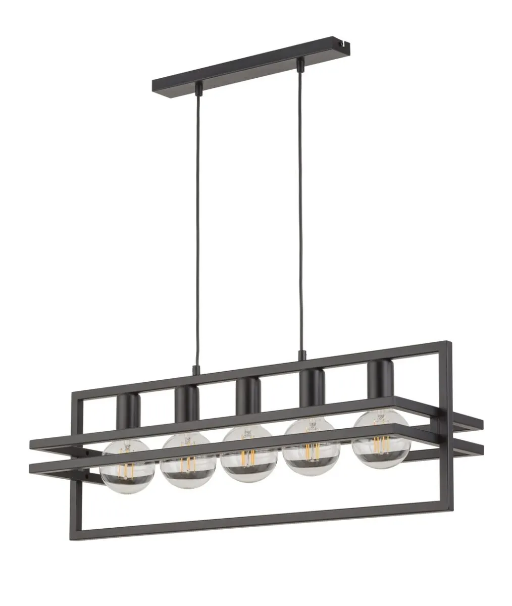 Lampa wisząca MERCI 5 czarna