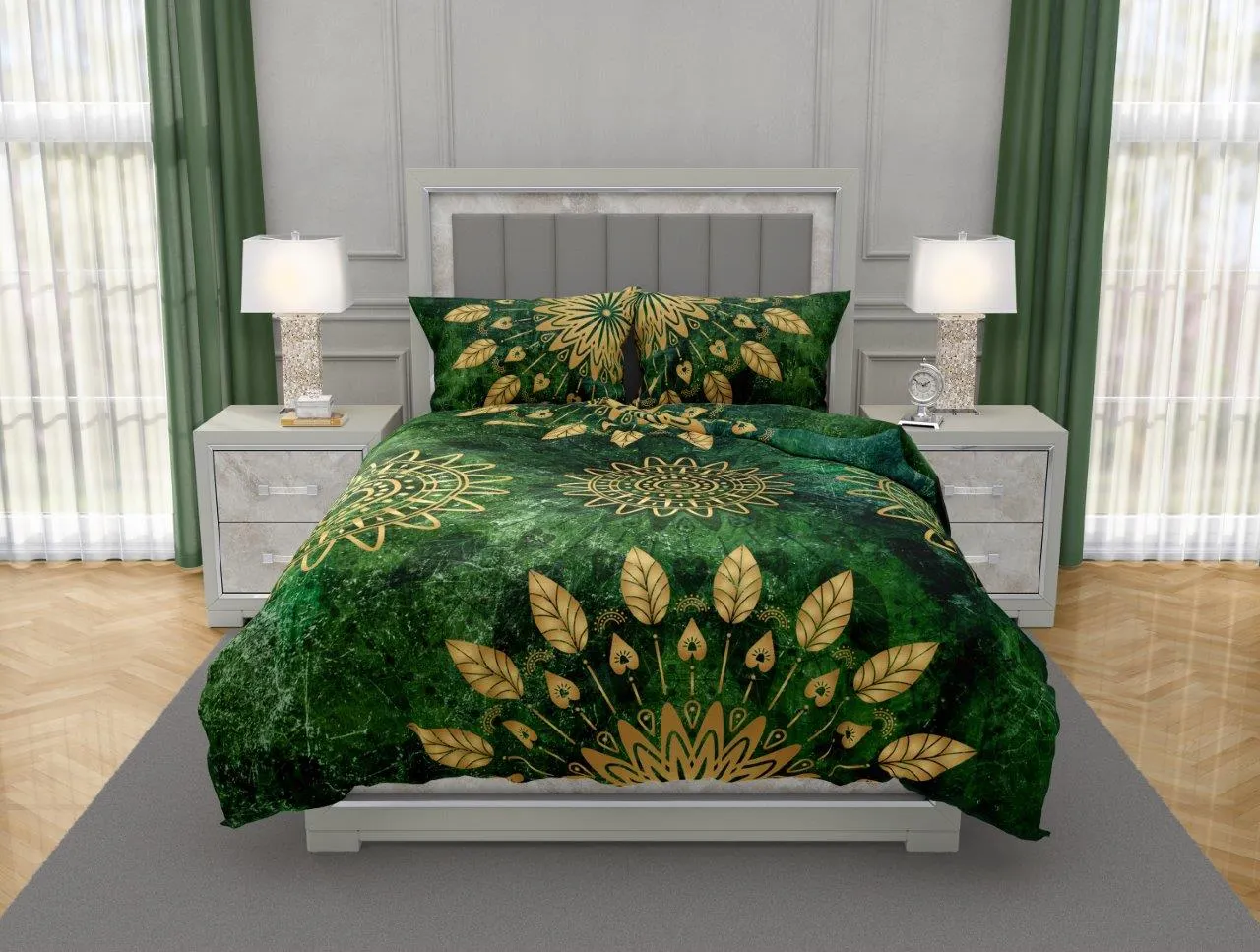 Pościel komplet NOBILE 004 160x200+2x70x80 satyna bawełaniana fotoprint wielokolorowy - FARO_31204