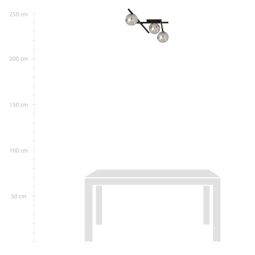 Lampa sufitowa SMART Czarny 1104/3 - 1104/3