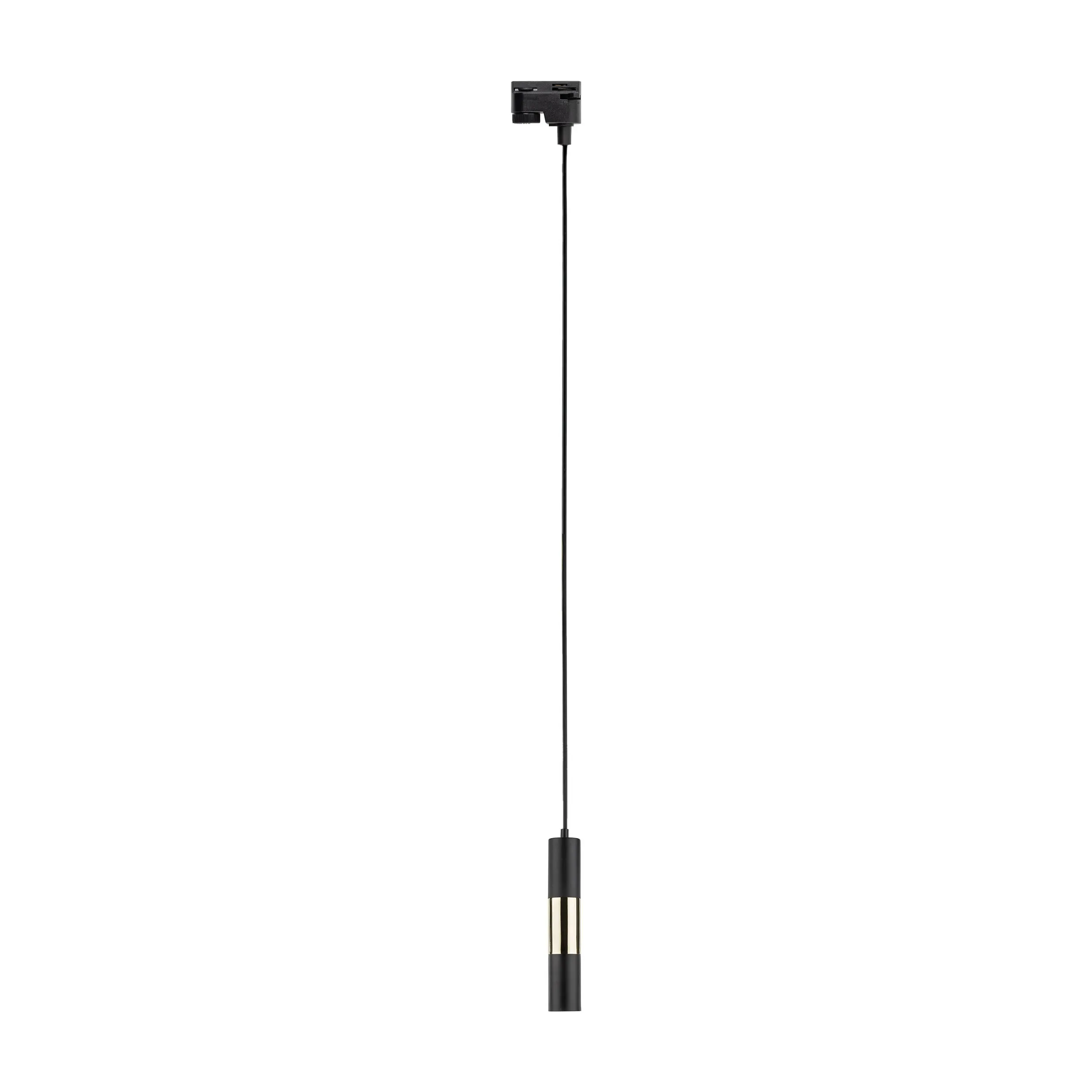 Lampa listwowa wisząca TRACER czarna złota 155x8x5cm