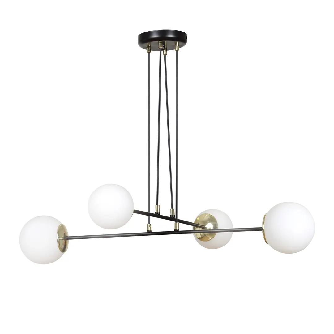 Lampa wisząca OGNIS 4 czarny