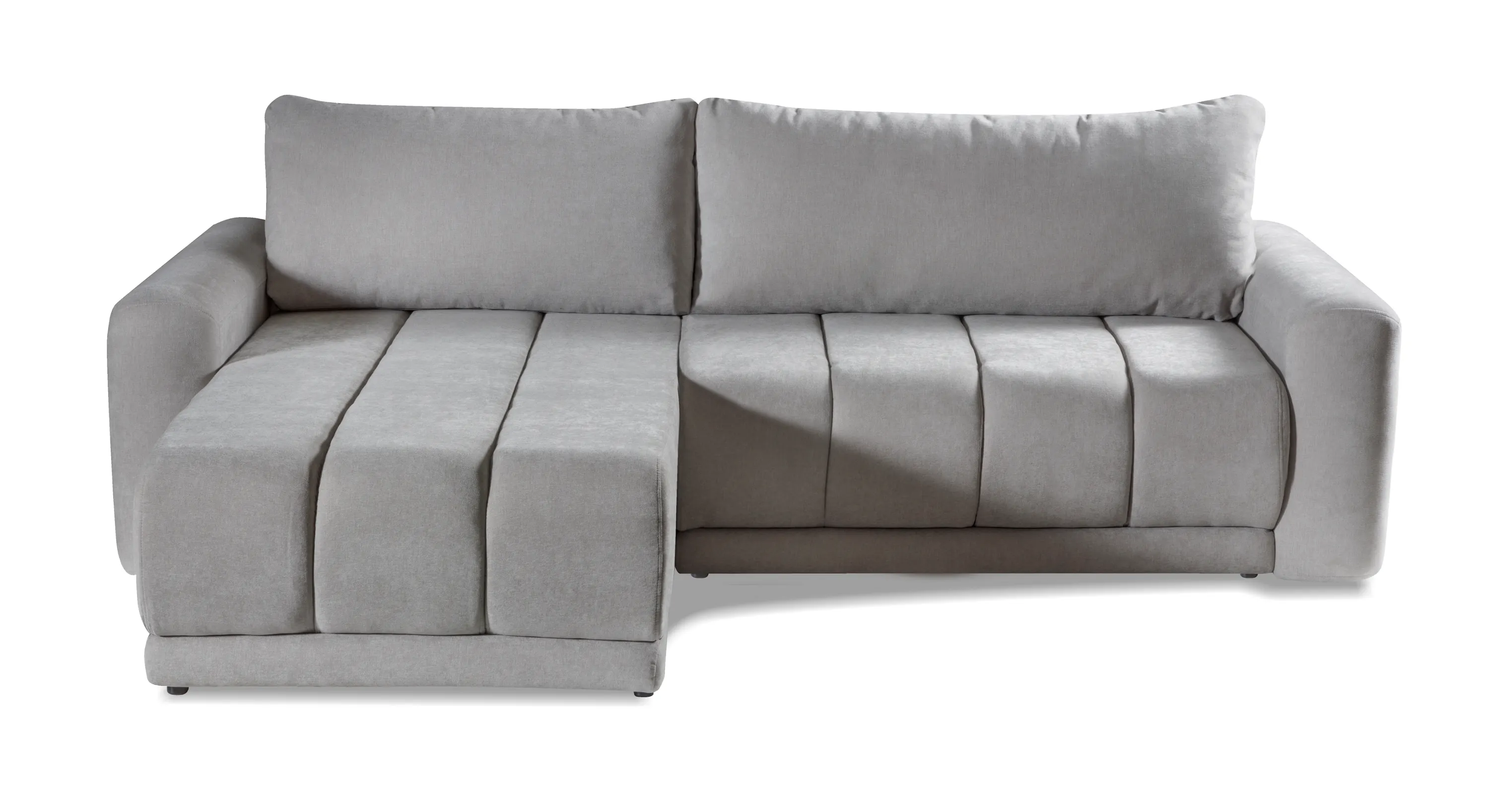 Narożnik rozkładany L-kształtny TREVI WIND 255 cm pikowany szary - TREVI_L_WIND_84