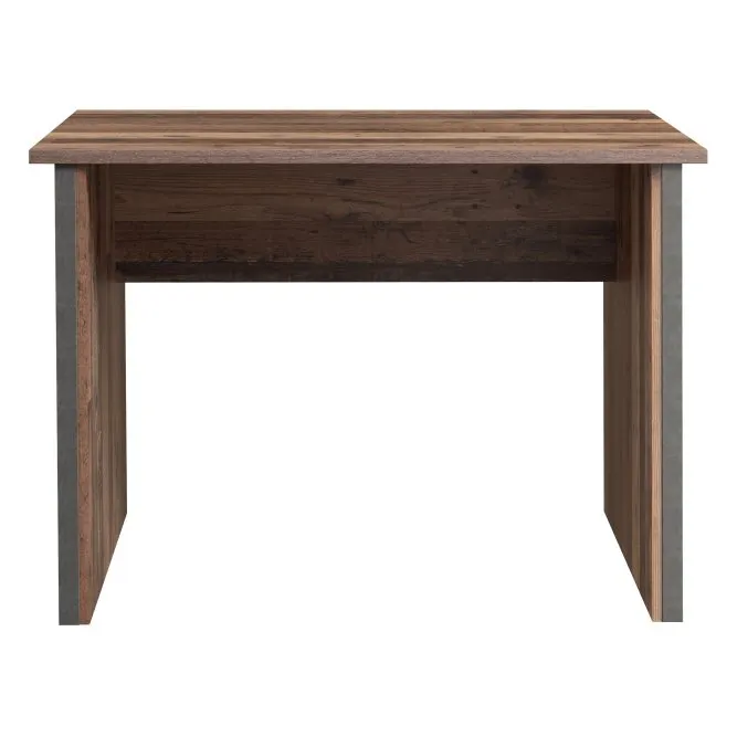 Biurko minimalistyczne CLIF 70x103 cm  - old wood vintage, beton — zdjęcie 2