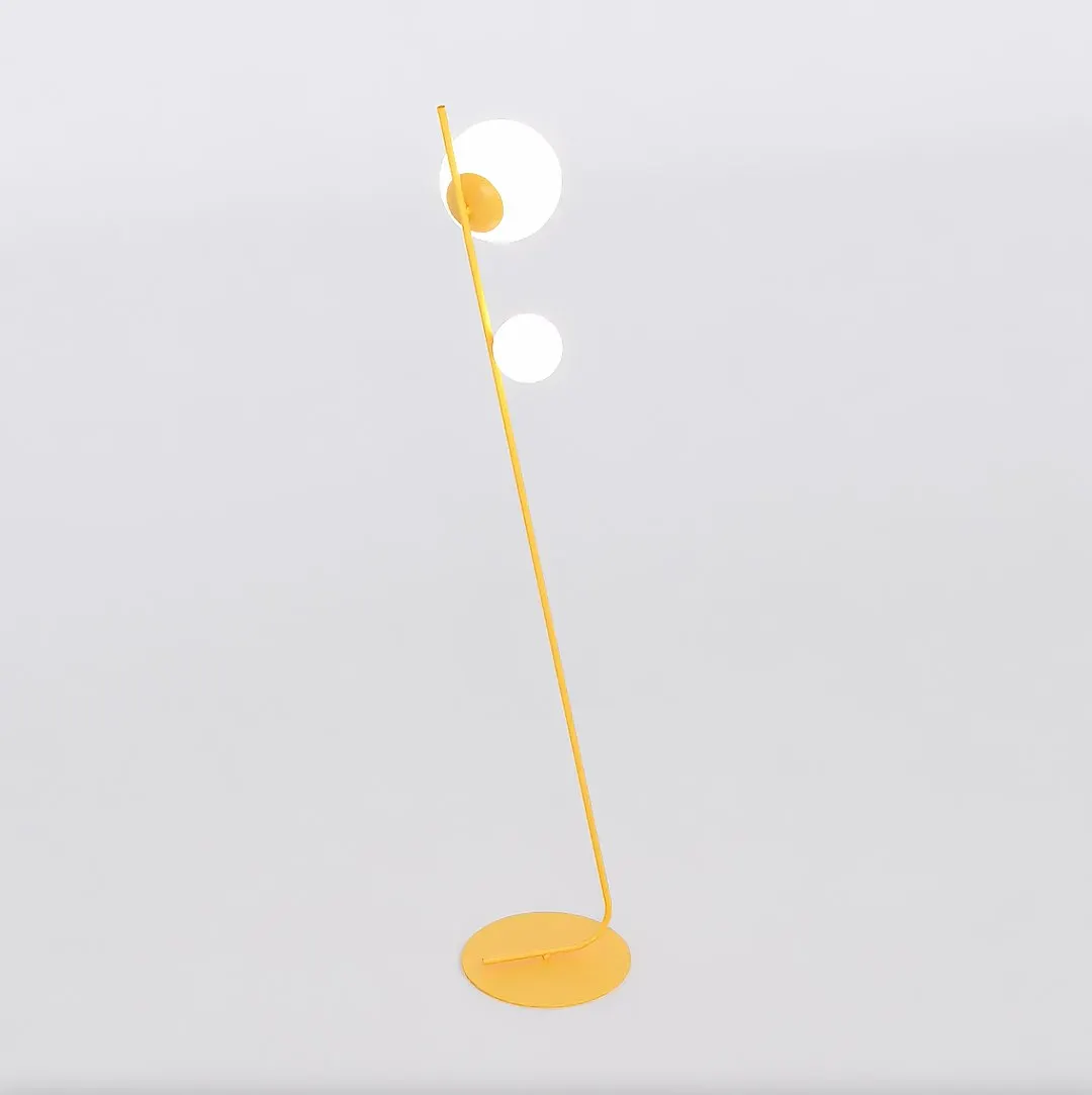 Lampa podłogowa metalowa TATU LP2 pomarańczowa - 1507/LP2