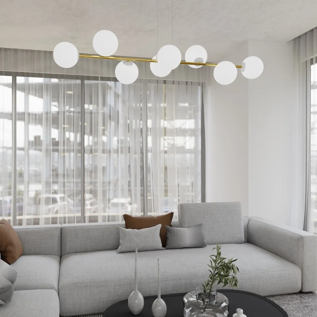 Lampa wisząca GRAVITY Biały,Złoty 1242/8 - 1242/8