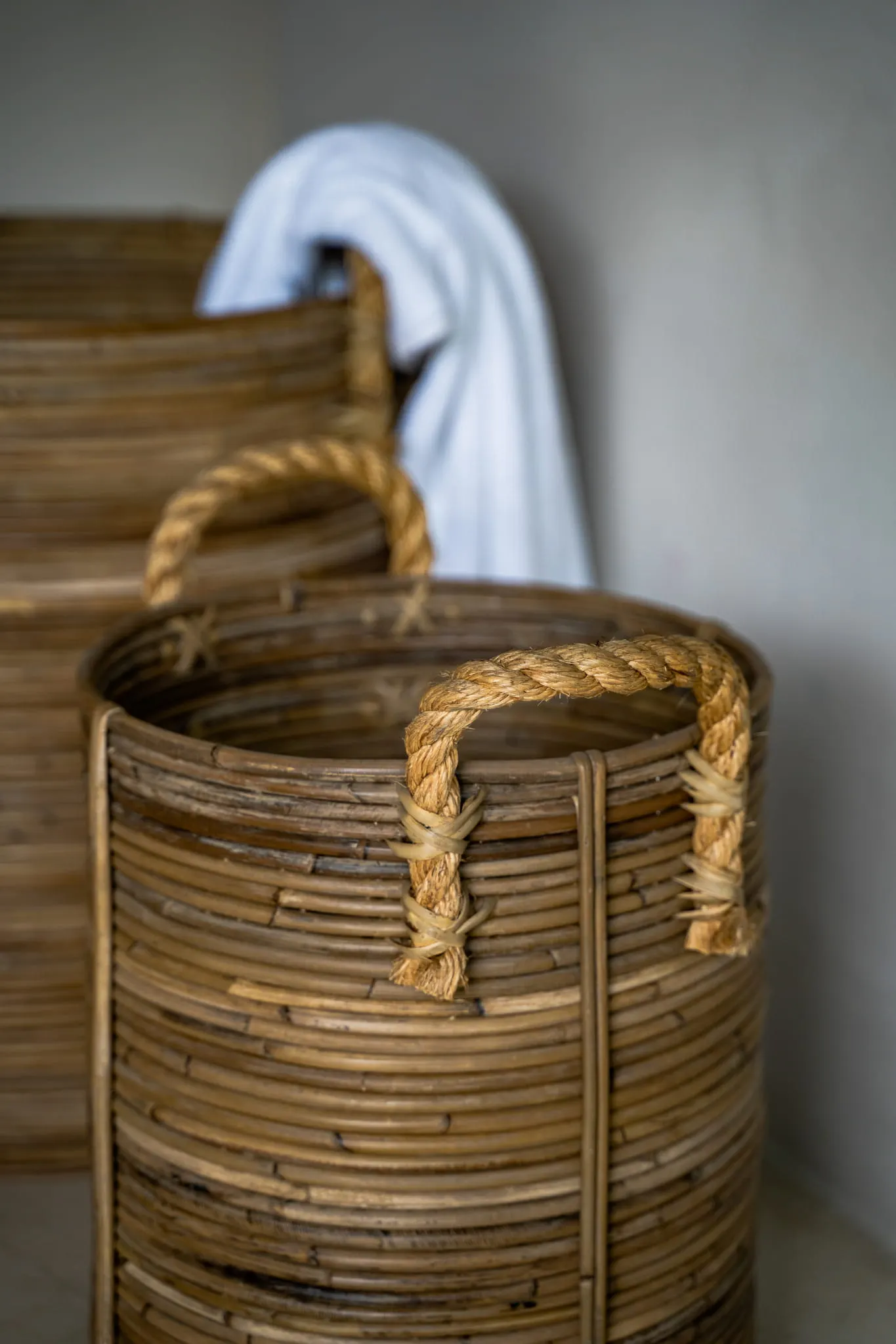 RATTANOWY KOSZ AZURE L