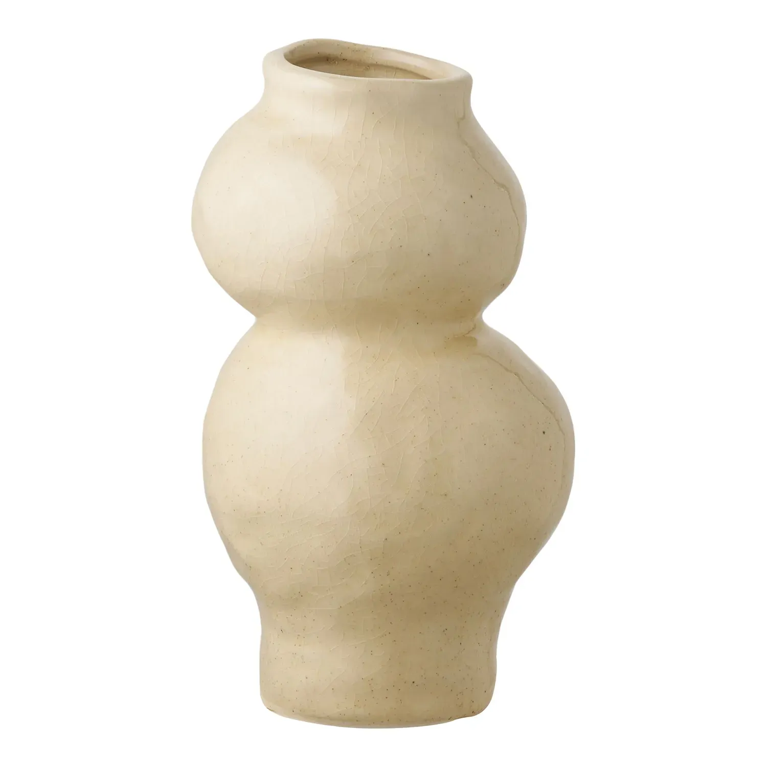 Wazon ceramiczny VASE 10,5x19,5 cm beżowy