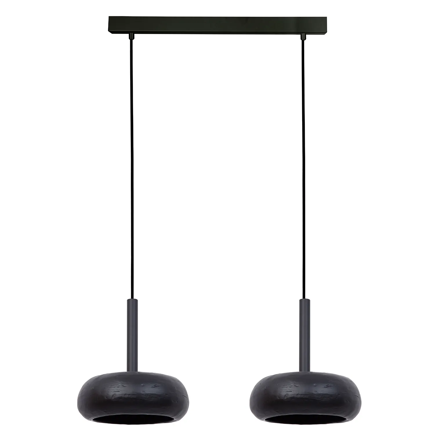 Lampa wisząca OTTO 2 prosta ceramiczny klosz czarna Lampa, Łazienka, Wewnątrz, Pokój, Bateria prysznicowa