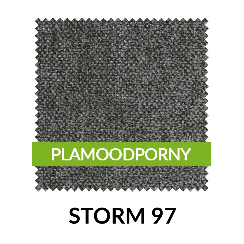 Krzesło BELLUNO ELEGANTE 22 z grafitowym siedziskiem materiałowym - biały, grafitowy (STORM 97) - DRMKT22/S97