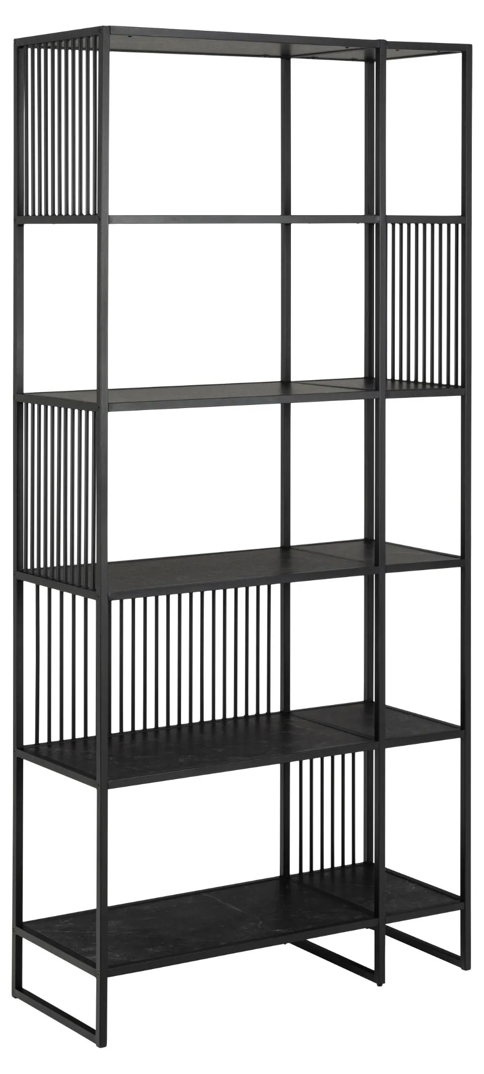 Regał metalowy STRINGTON 85x185 czarny
