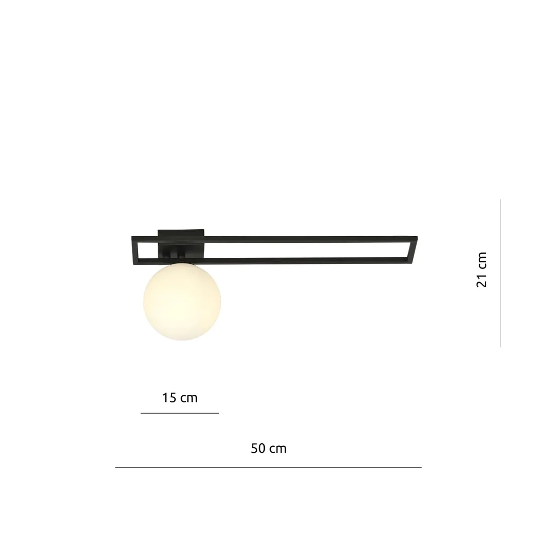 Lampa sufitowa IMAGO 1C czarny biały — zdjęcie 7