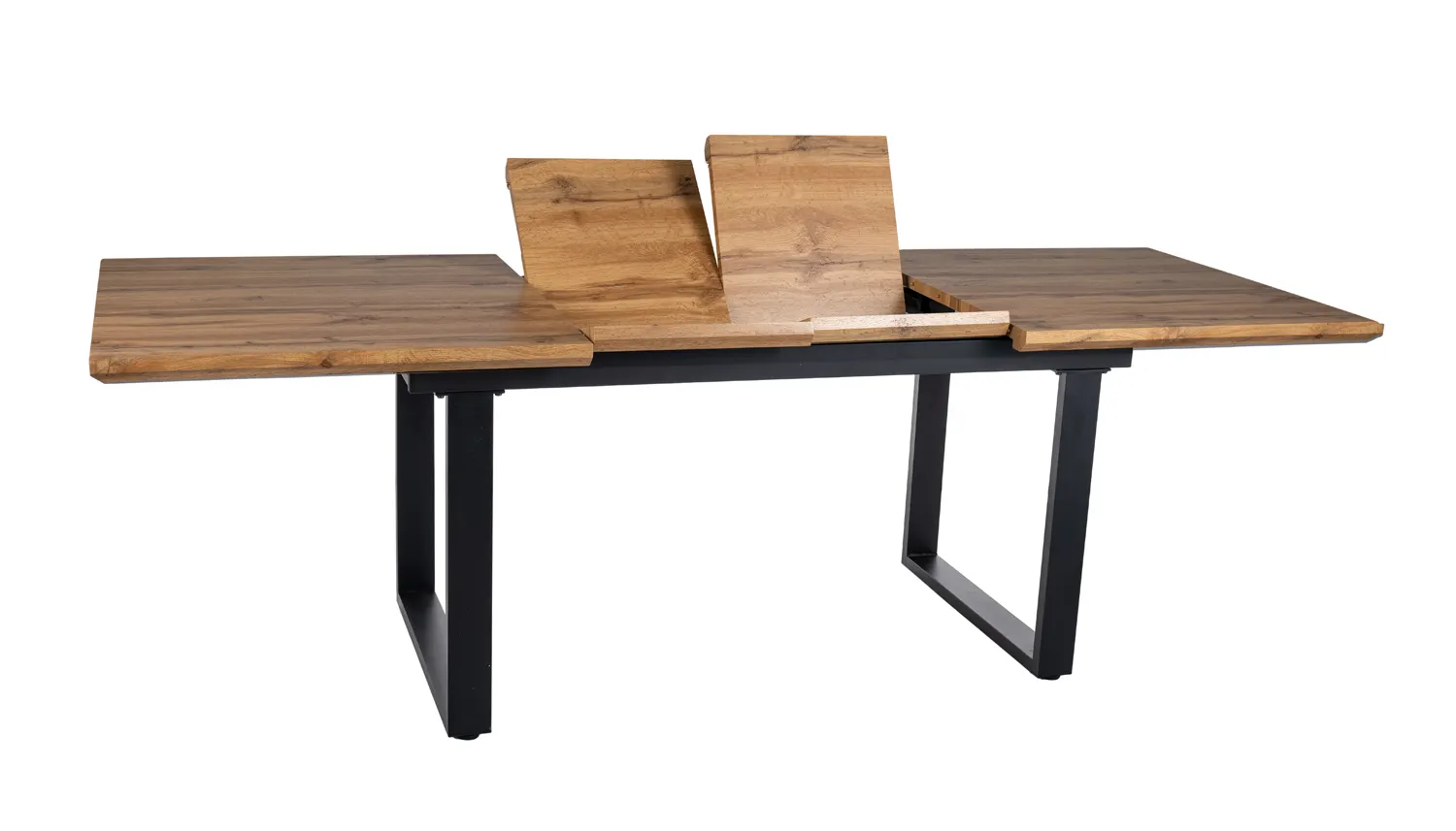 STÓŁ UMBERTO II DĄB ARTISAN/CZARNY 160(240)X90 - UMBERTOIIDAC160