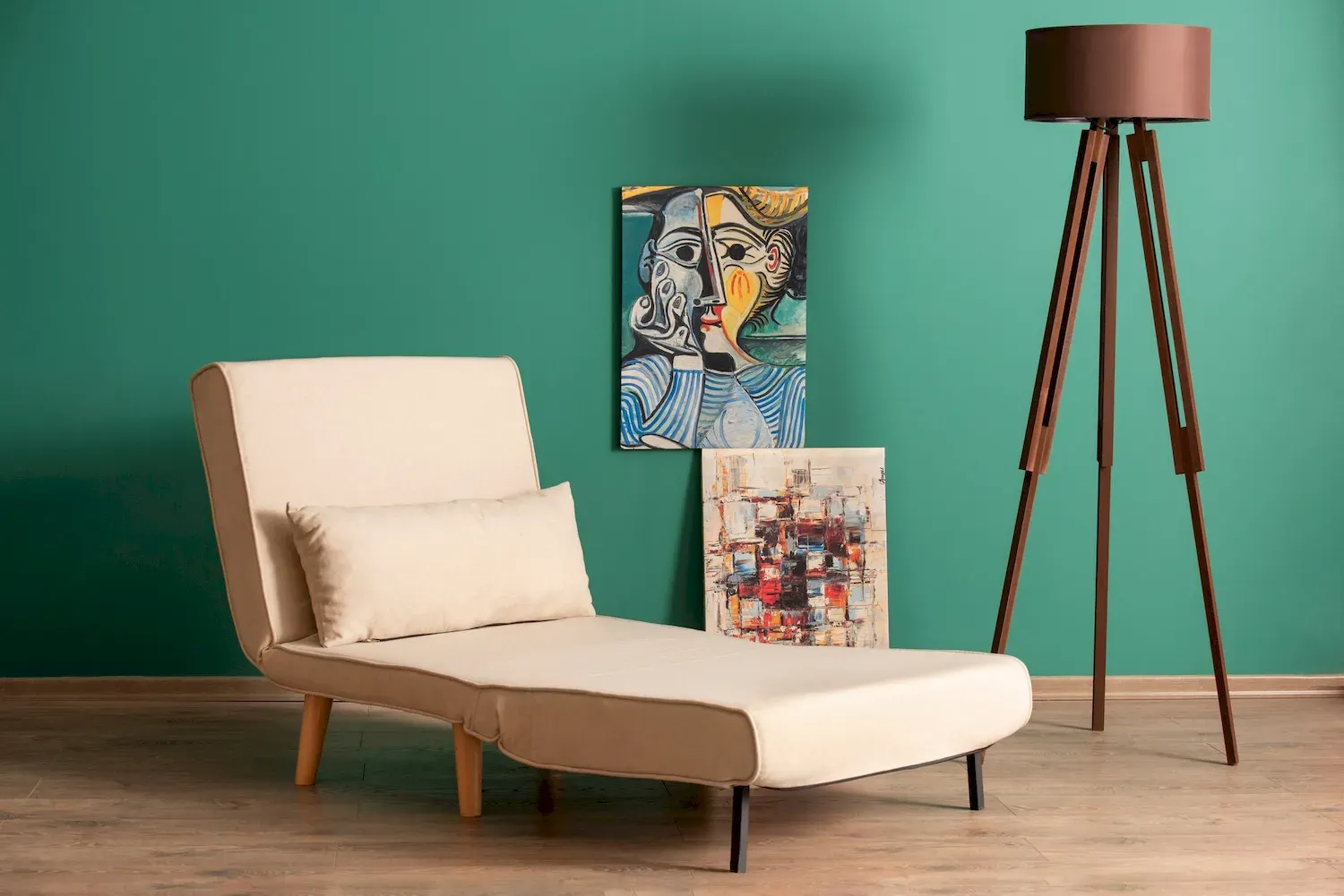 Fotel rozkładany FOLDE Single regulacja oparcia 14 poziomów- kremowa - ASI_859FTN2331