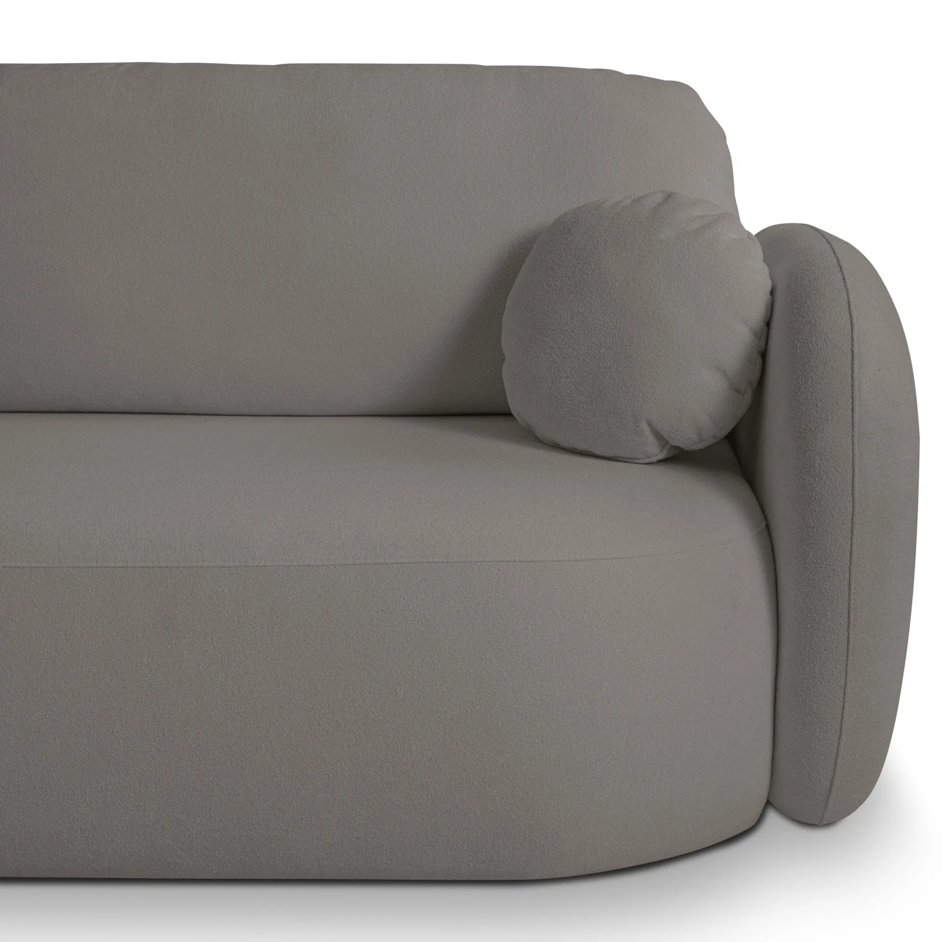 Narożnik rozkładany z pojemnikiem OLIO SICURIO 248 cm lewostronny ciemnoszary - OLIO_NAR_SICURIO75_L