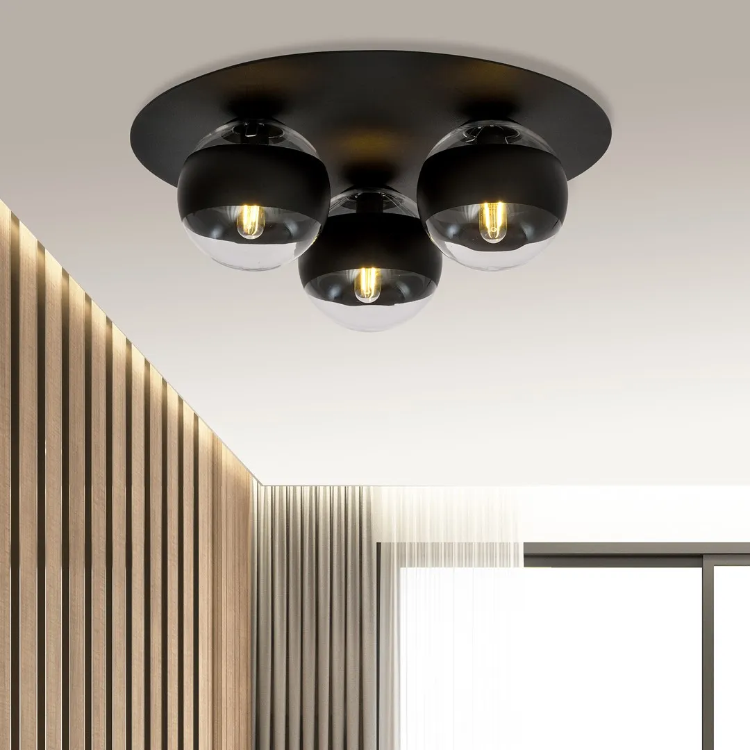 Lampa sufitowa SOLAR Czarny 1129/3 - 1129/3