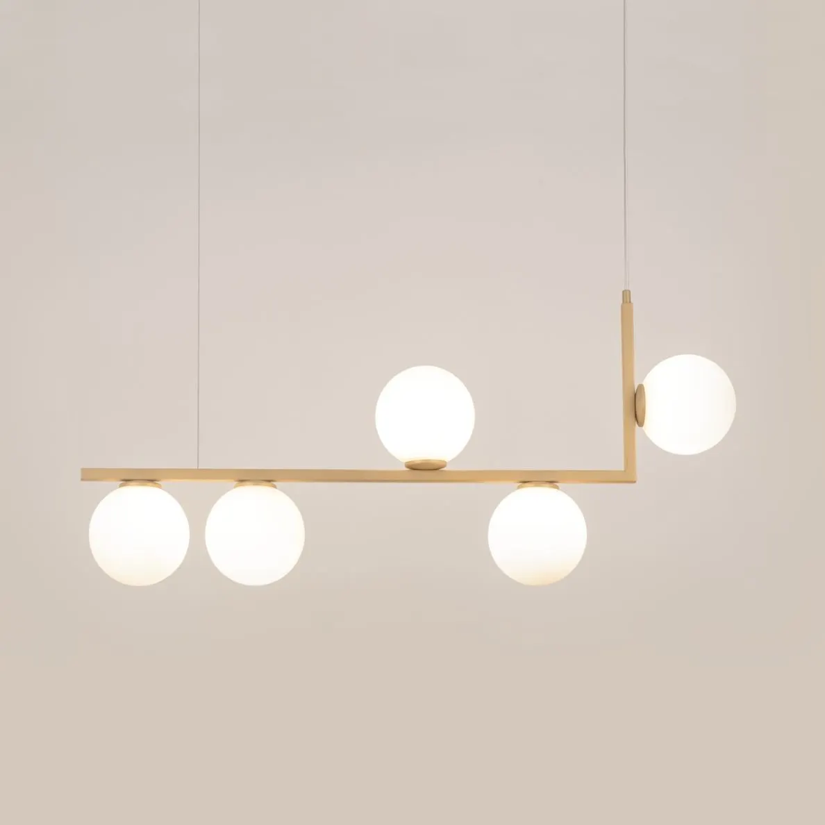 Lampa wisząca ANDY biało-złota - SI_33612