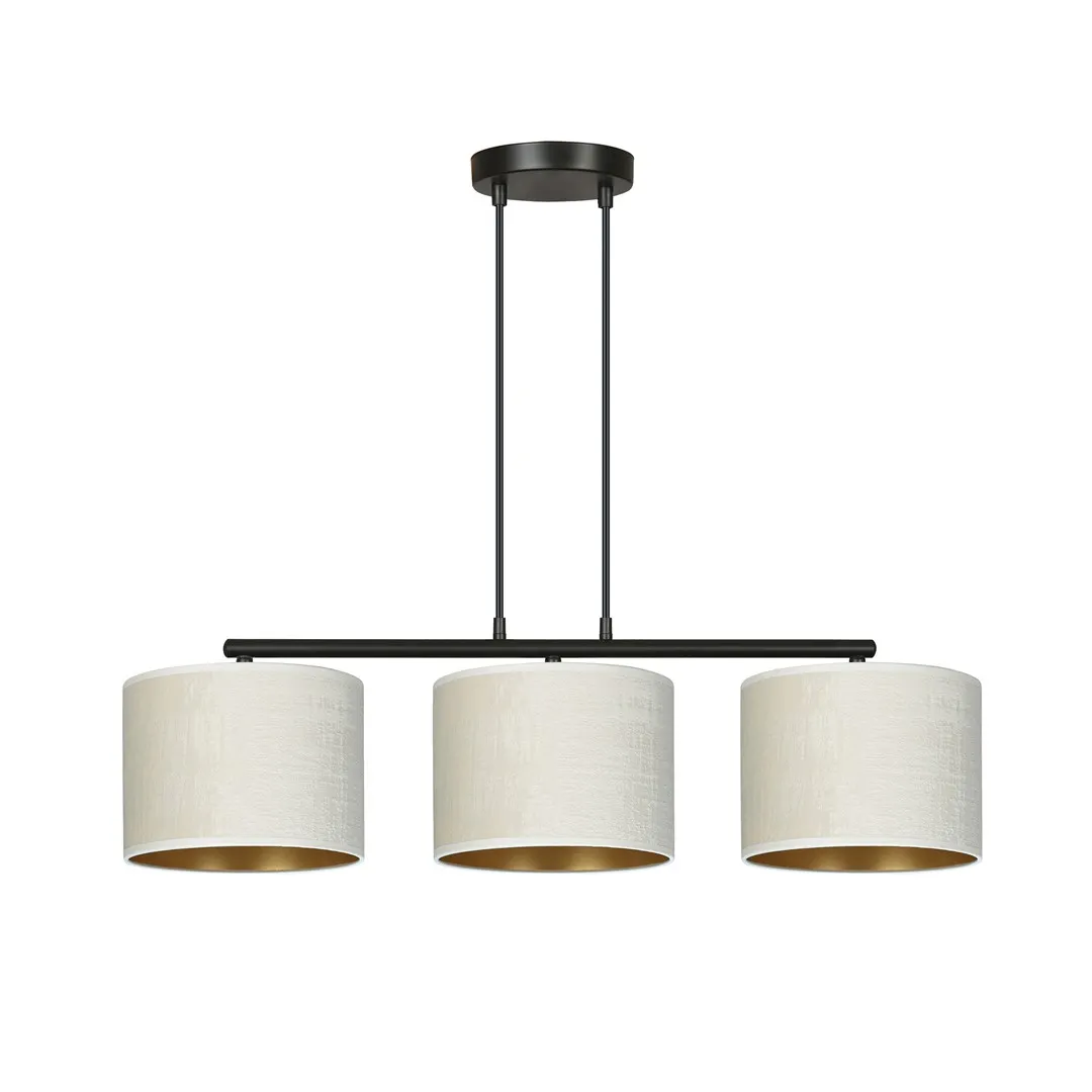 Lampa wisząca HILDE 3 czarny biały Lampa wisząca HILDE 3 czarny biały
